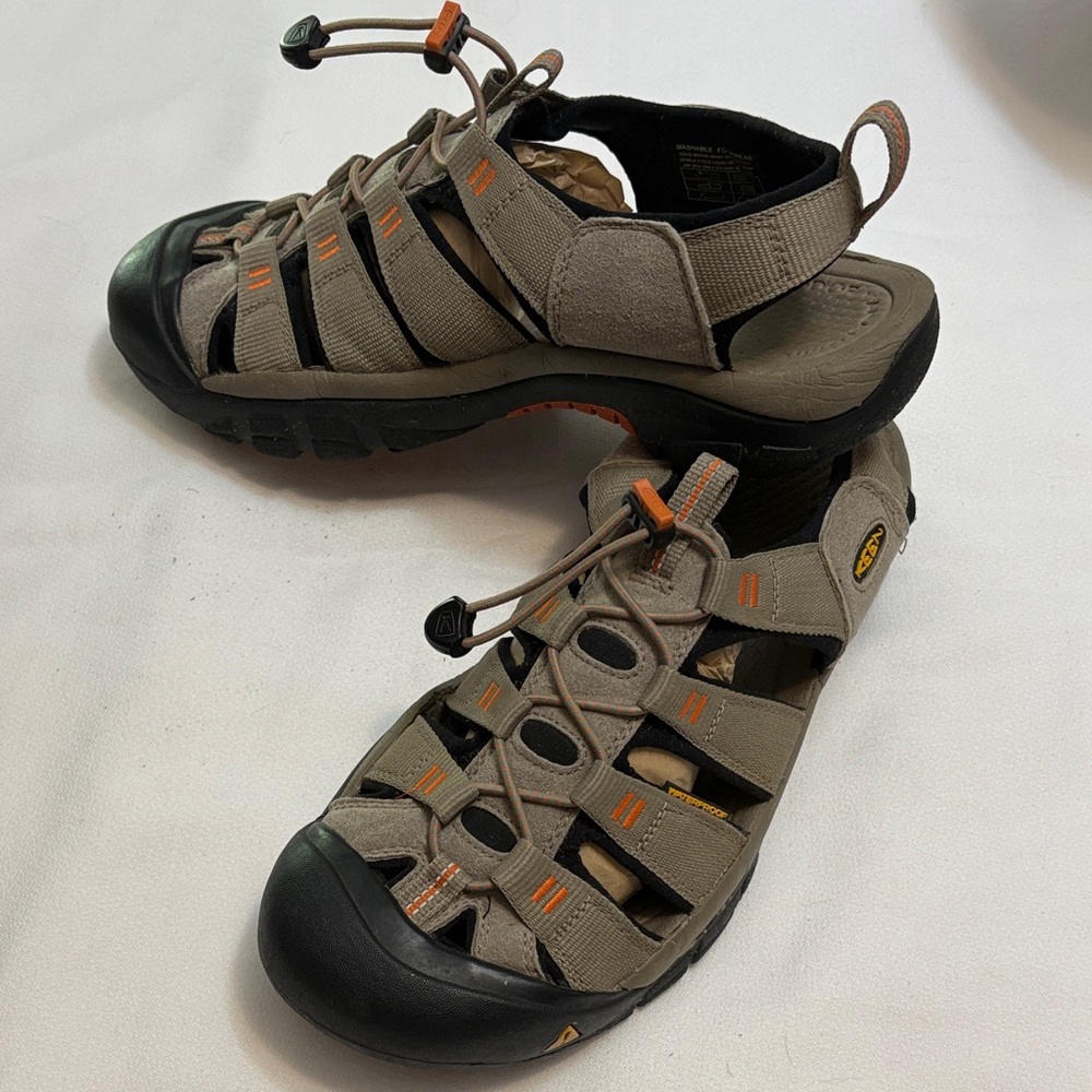 Men's Keen Outdoor Sandals - Gray & Orange Size 11